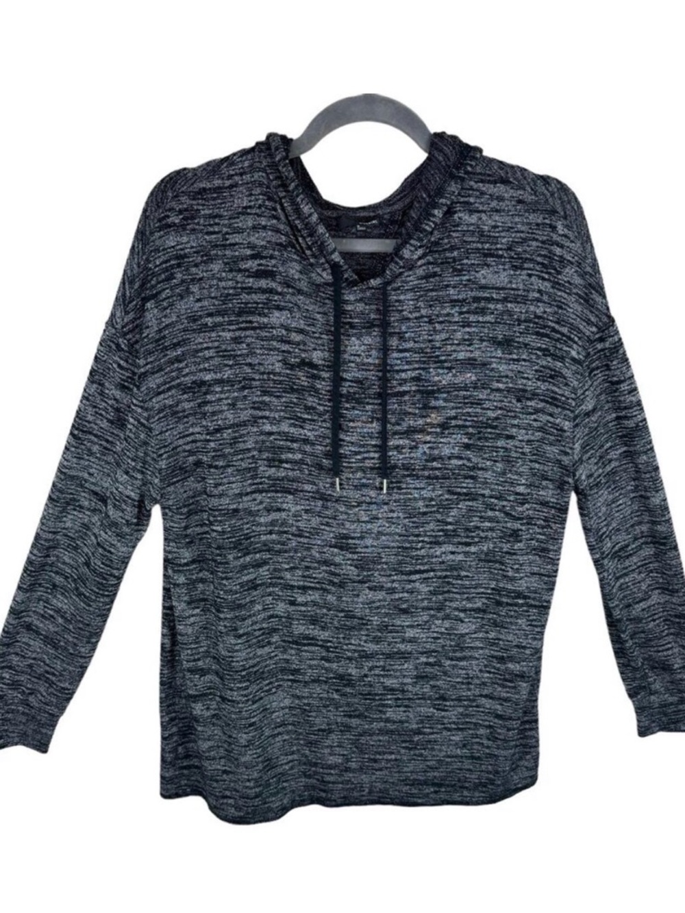Wilfred Free Aritzia Black Hooded Lightweight Open Back Oversized Knit Top‎ S